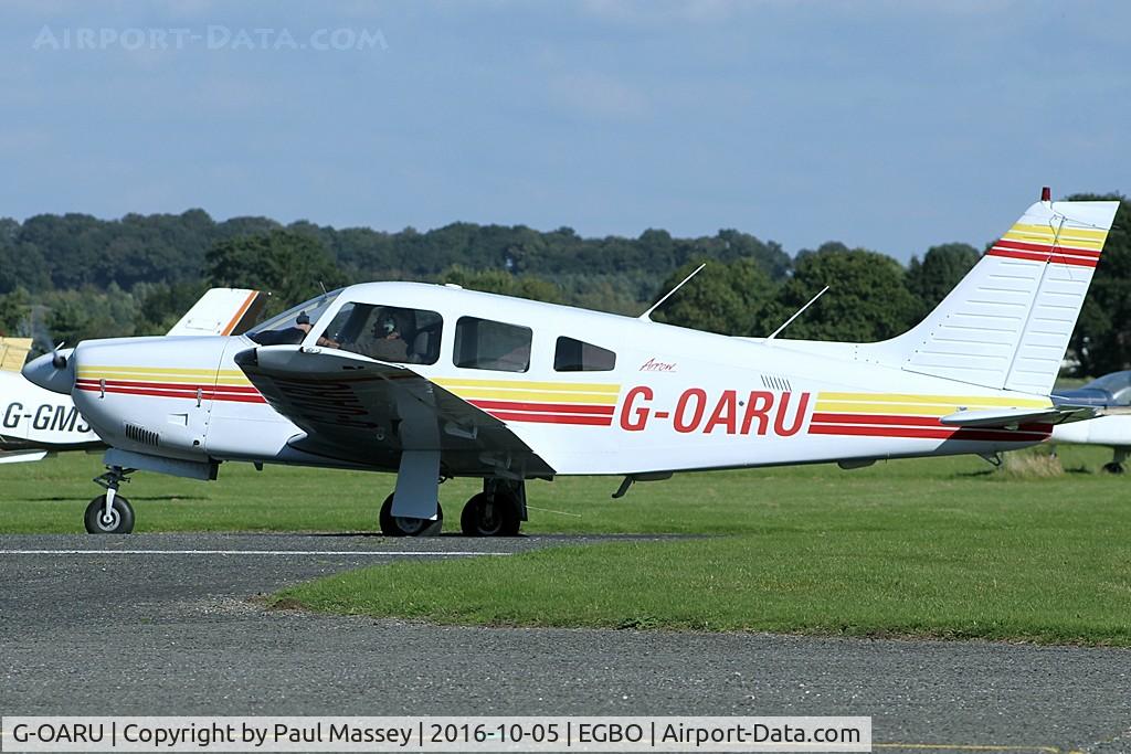 G-OARU, 1989 Piper PA-28R-201 Cherokee Arrow III C/N 2837026, Resident Aircraft @ EGBO. EX:-N174ND.