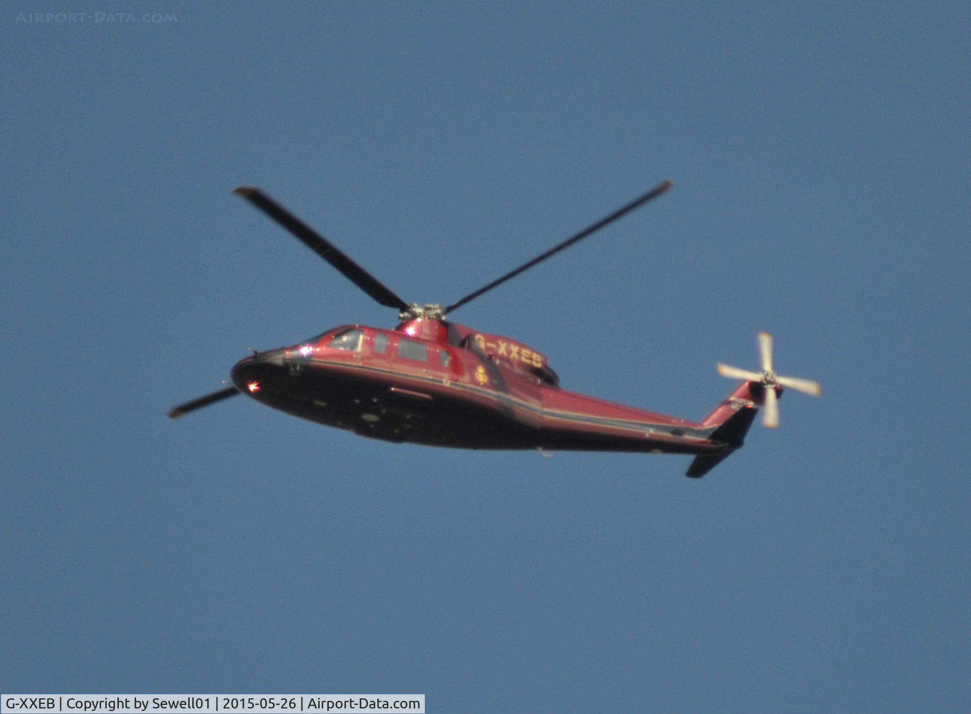 G-XXEB, 2009 Sikorsky S-76C C/N 760753, Queens helicopter flight