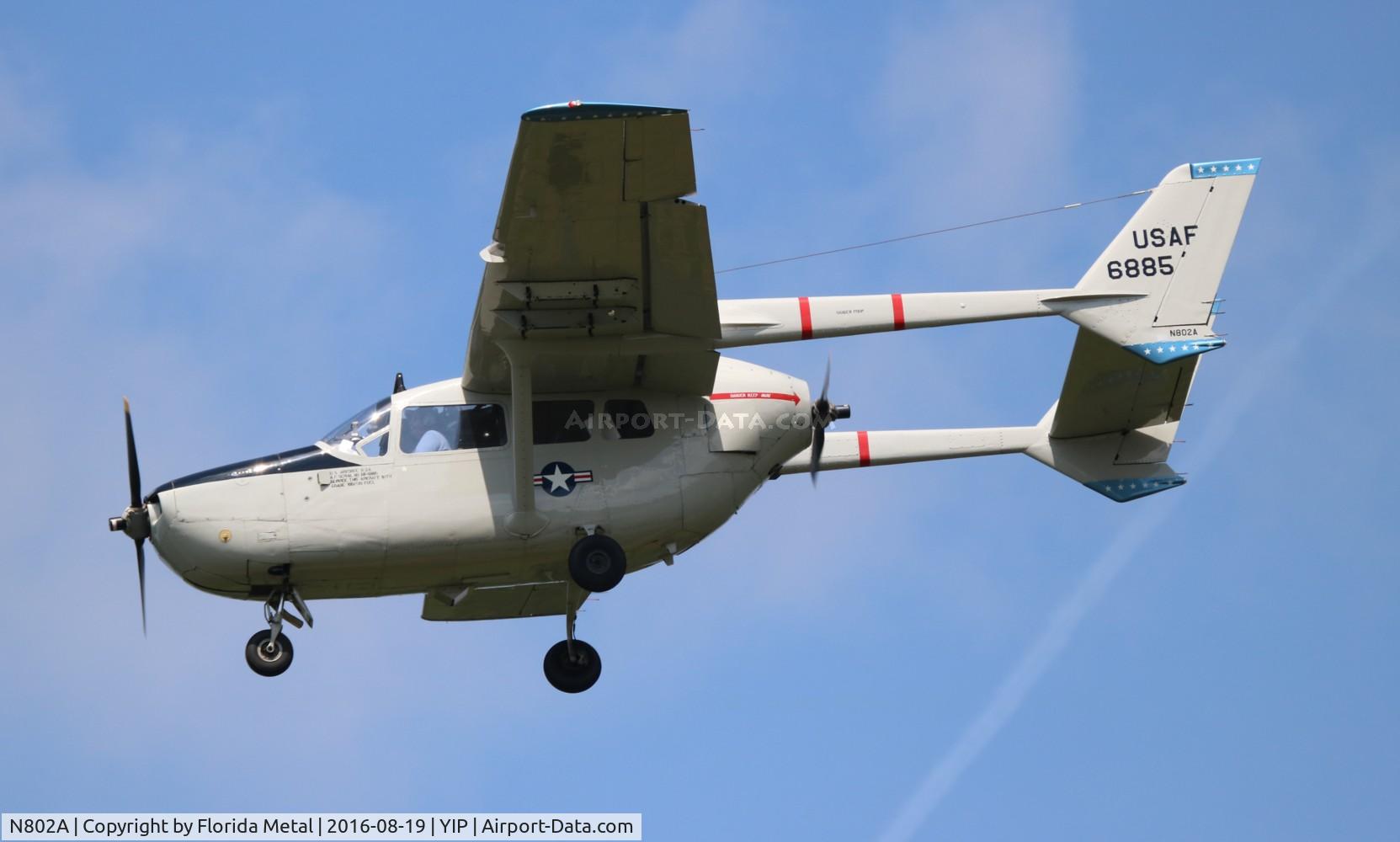 N802A, 1968 Cessna O-2A (M337B) Super Skymaster Super Skymaster C/N 337M-0174, Cessna M337B painted to look like an O-2