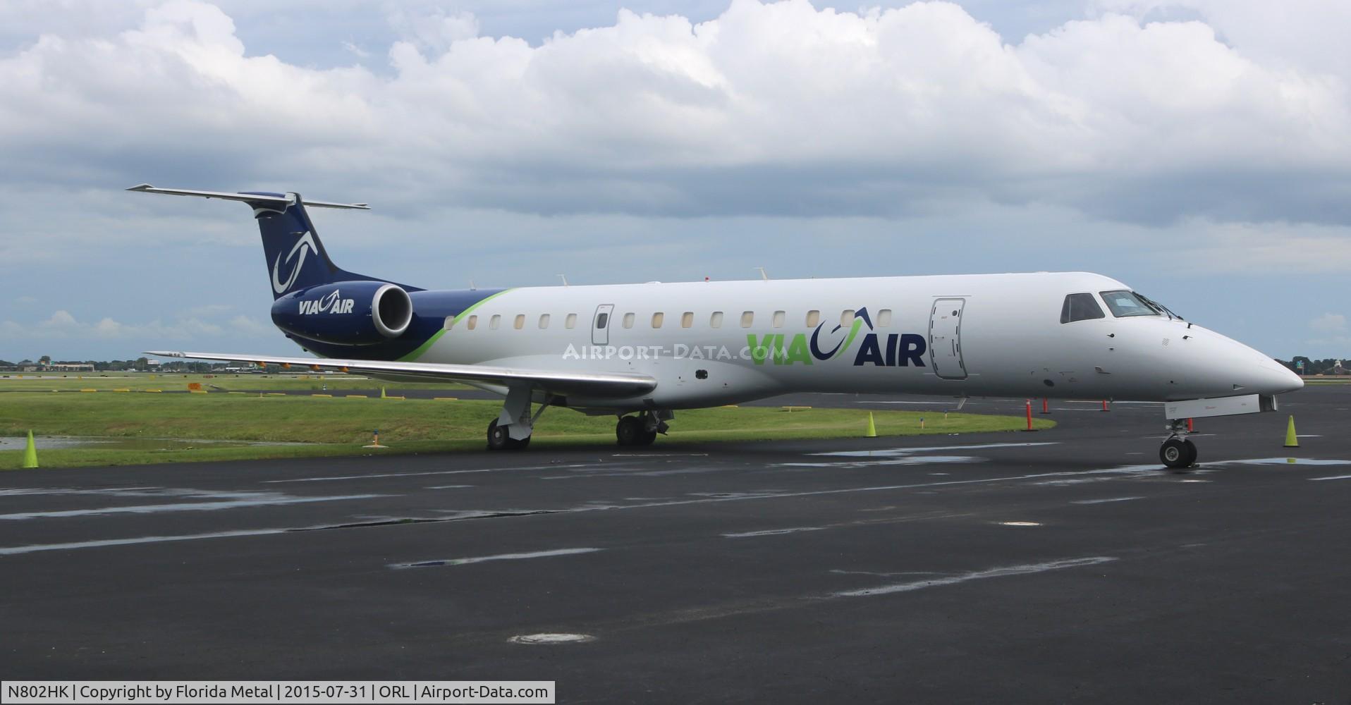 N802HK, 1998 Embraer EMB-145EP (ERJ-145EP) C/N 145066, Via Air
