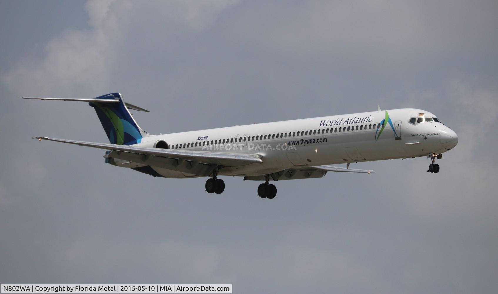 N802WA, 1990 McDonnell Douglas MD-83 (DC-9-83) C/N 53052, World Atlantic