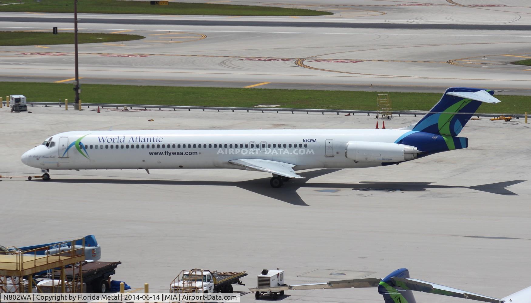 N802WA, 1990 McDonnell Douglas MD-83 (DC-9-83) C/N 53052, World Atlantic