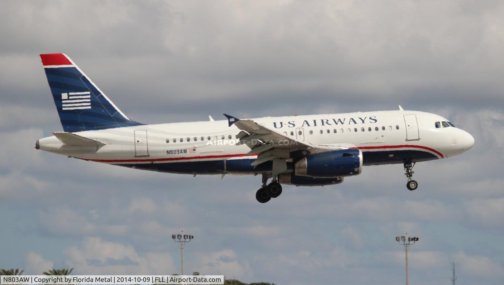 N803AW, 1998 Airbus A319-132 C/N 0931, USAirways