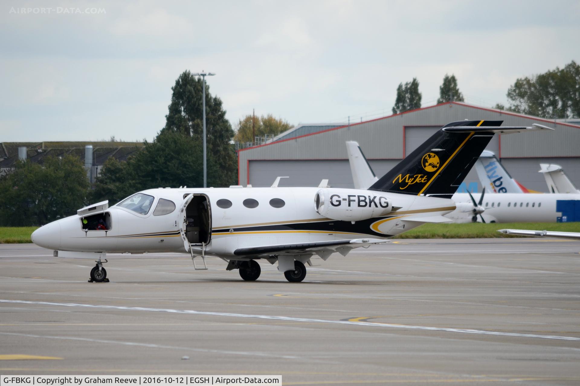 G-FBKG, 2010 Cessna 510 Citation Mustang Citation Mustang C/N 510-0361, Parked at Norwich.