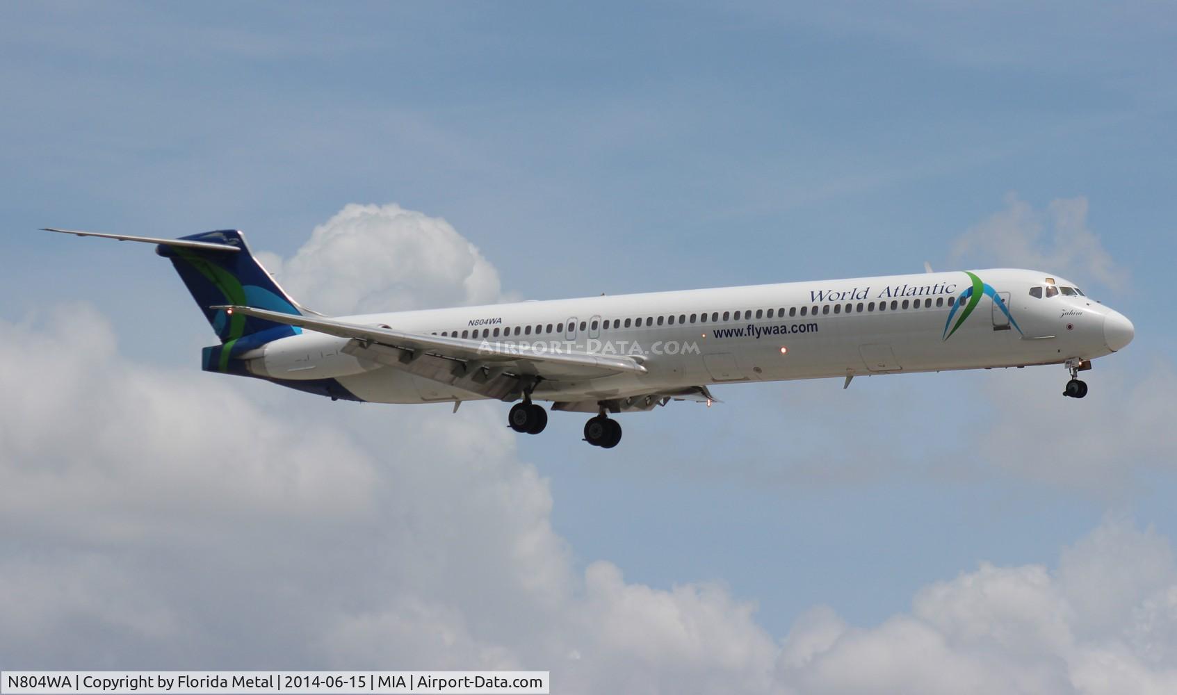 N804WA, 1987 McDonnell Douglas MD-83 (DC-9-83) C/N 49345, World Atlantic