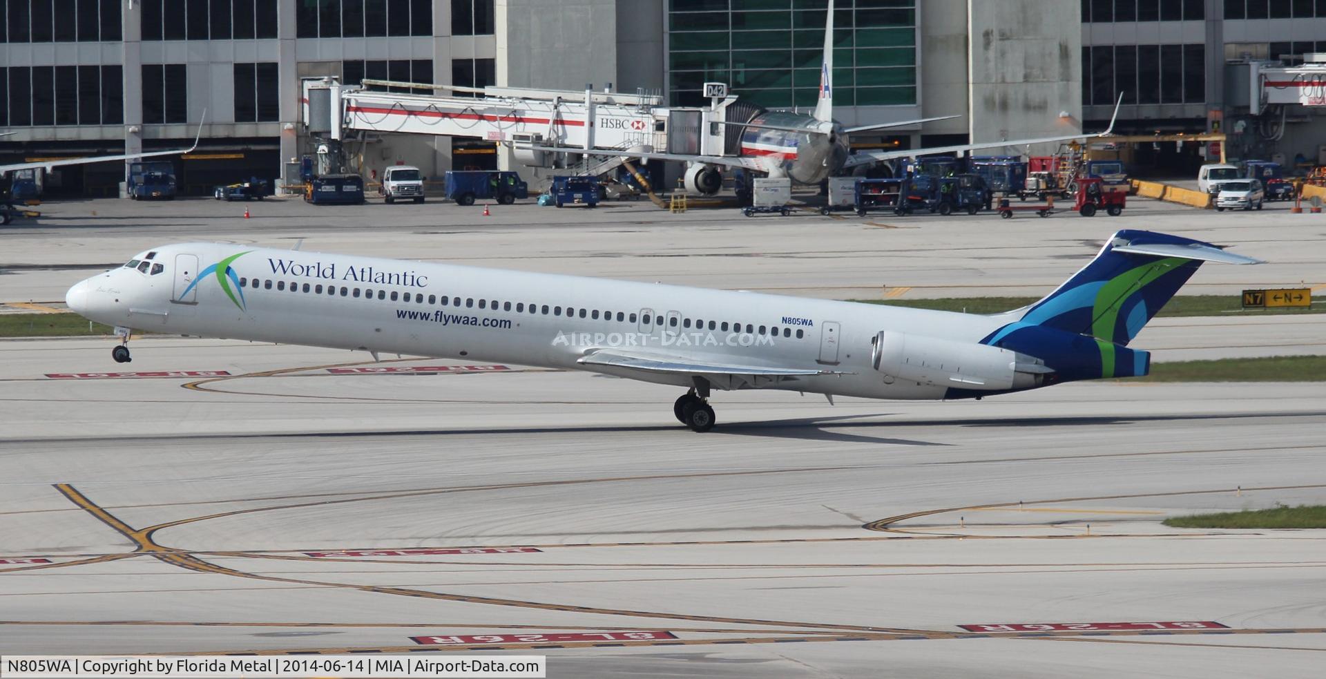 N805WA, 1996 McDonnell Douglas MD-83 (DC-9-83) C/N 53470, World Atlantic