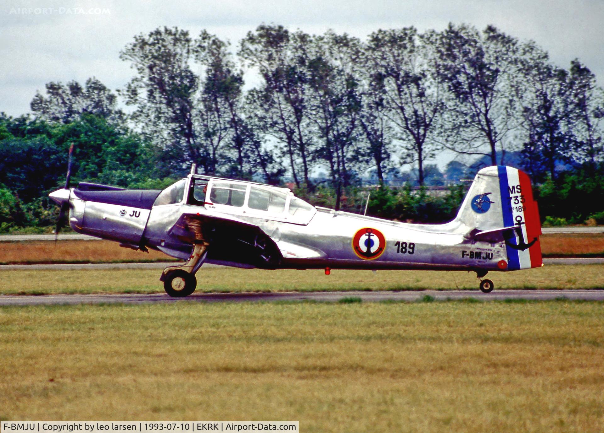 F-BMJU, Morane-Saulnier MS-733 Alcyon C/N 189, Roskilde Air Show 10.7.93
