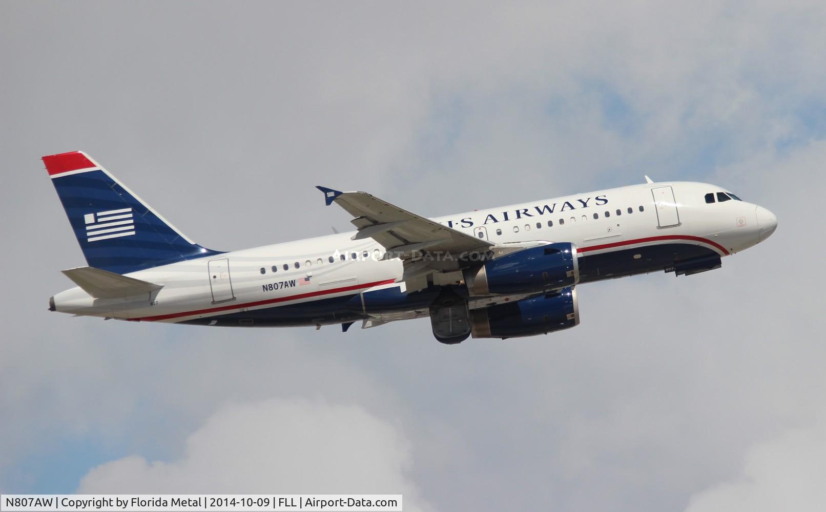 N807AW, 1999 Airbus A319-132 C/N 1064, USAirways