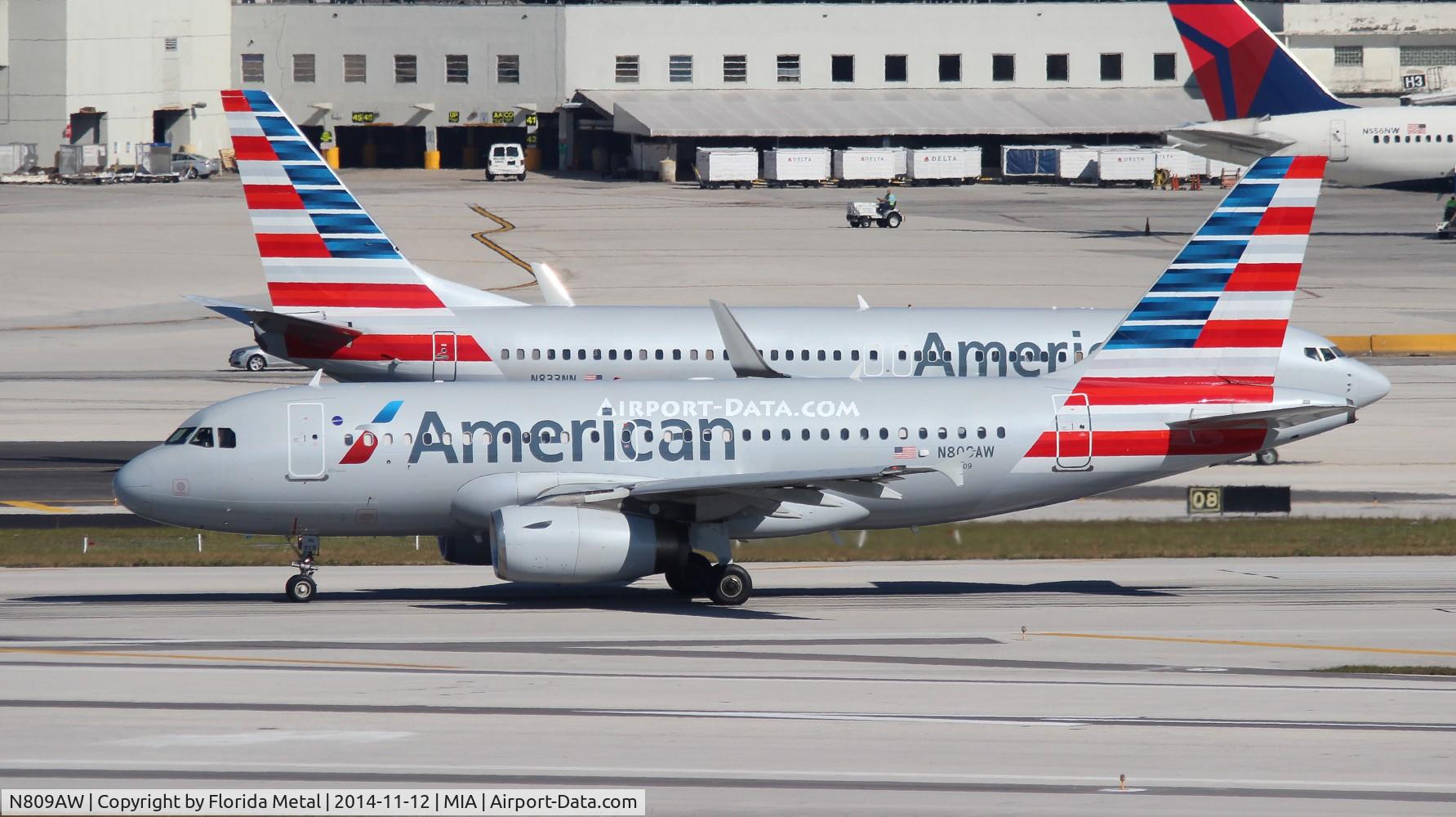N809AW, 1999 Airbus A319-132 C/N 1111, American