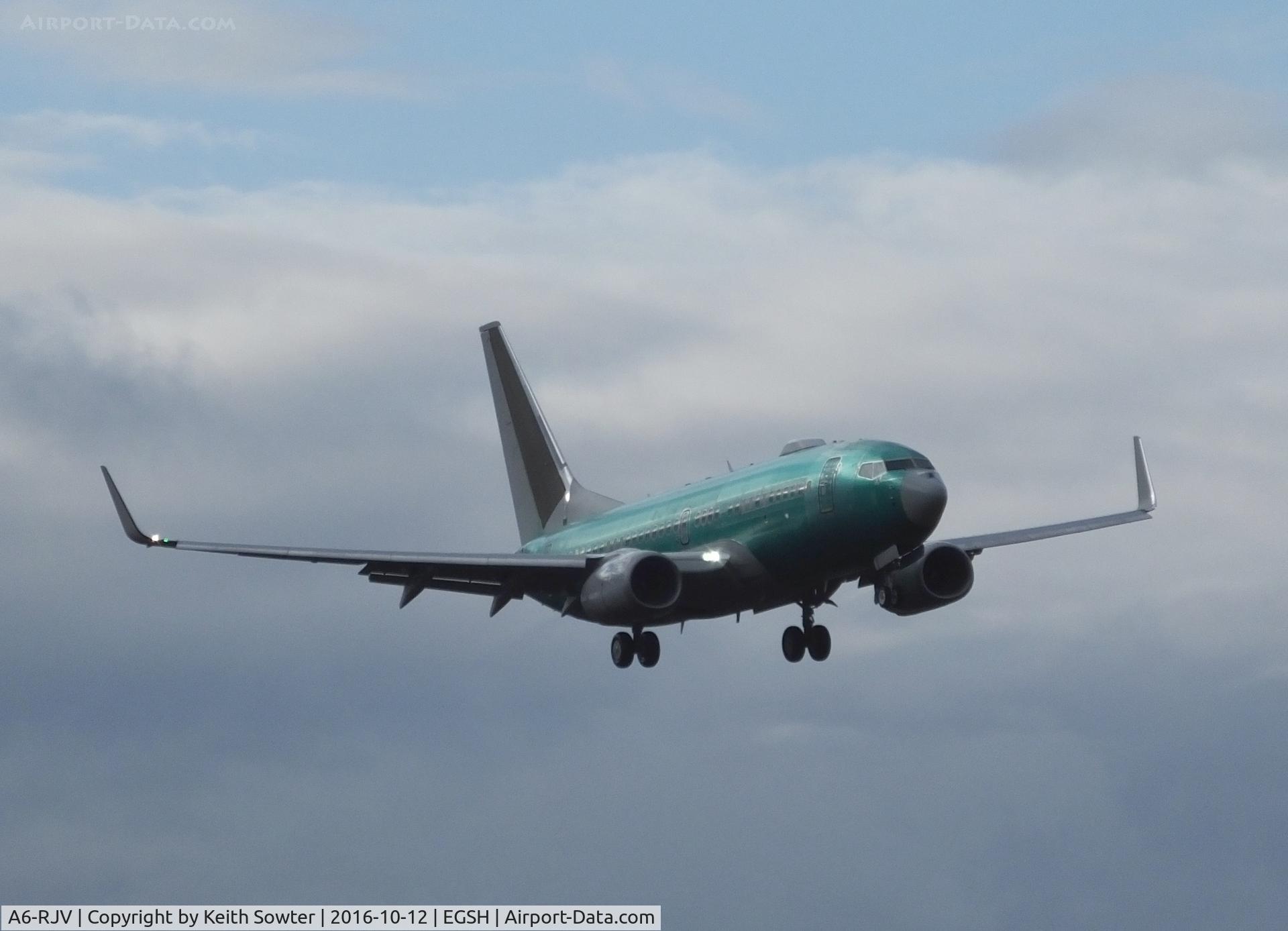 A6-RJV, Boeing 737-77W BBJ C/N 62467/5564, Arriving from Hamburg