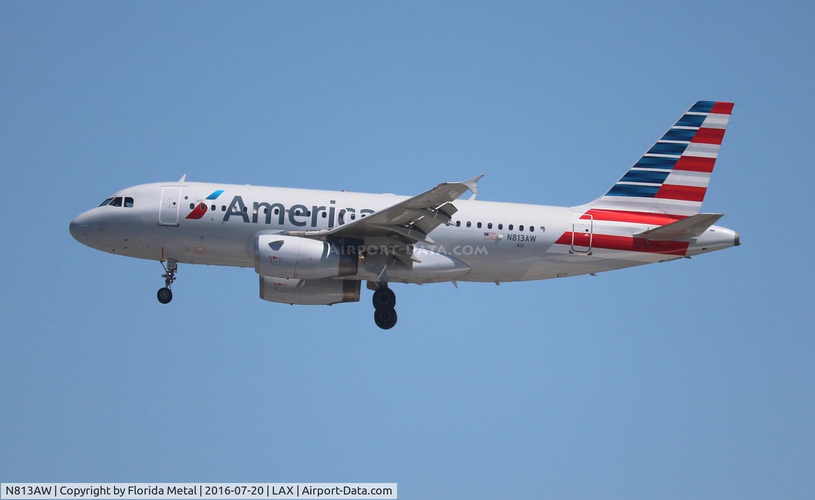 N813AW, 2000 Airbus A319-132 C/N 1223, American