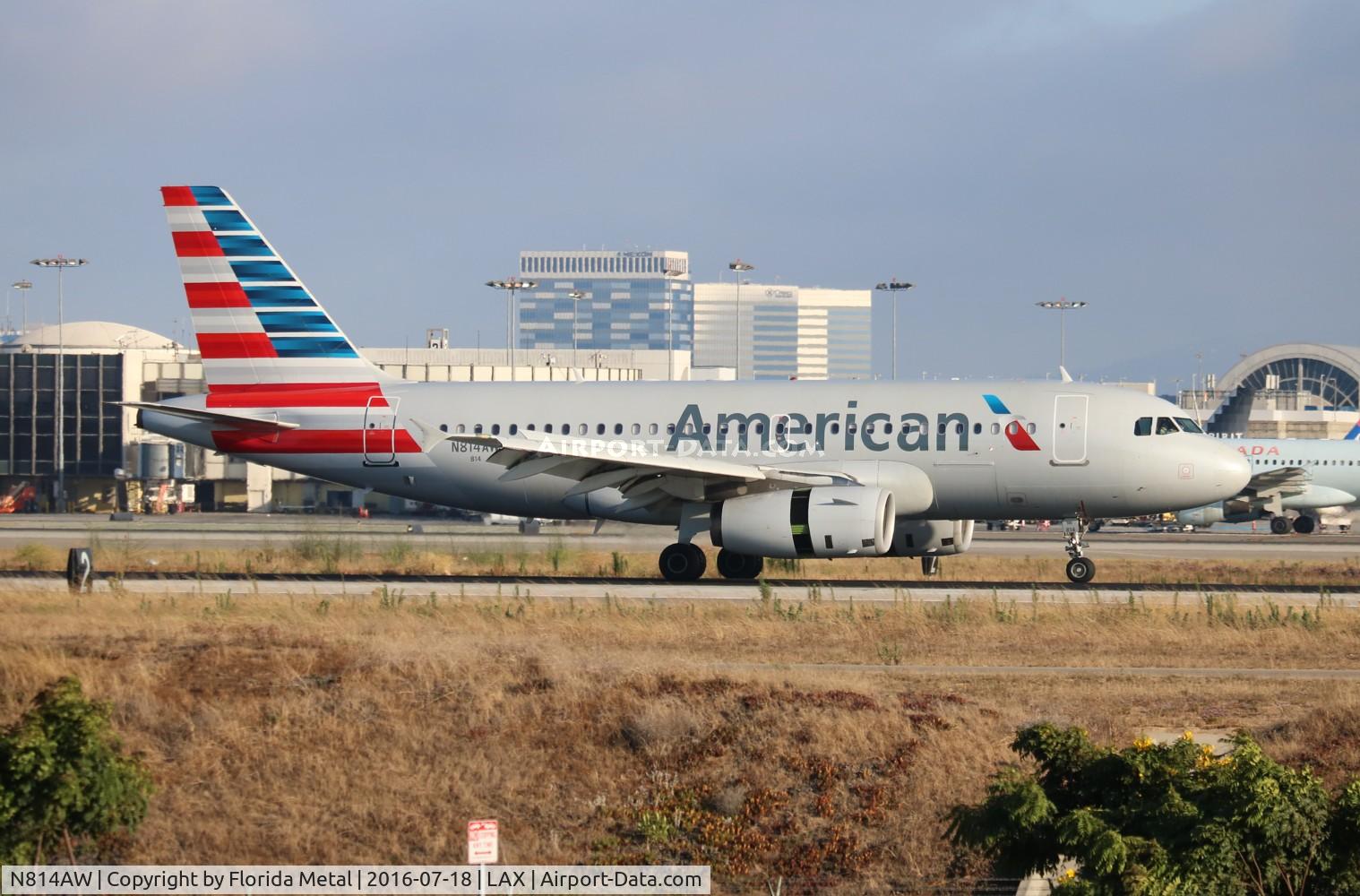 N814AW, 2000 Airbus A319-132 C/N 1281, American