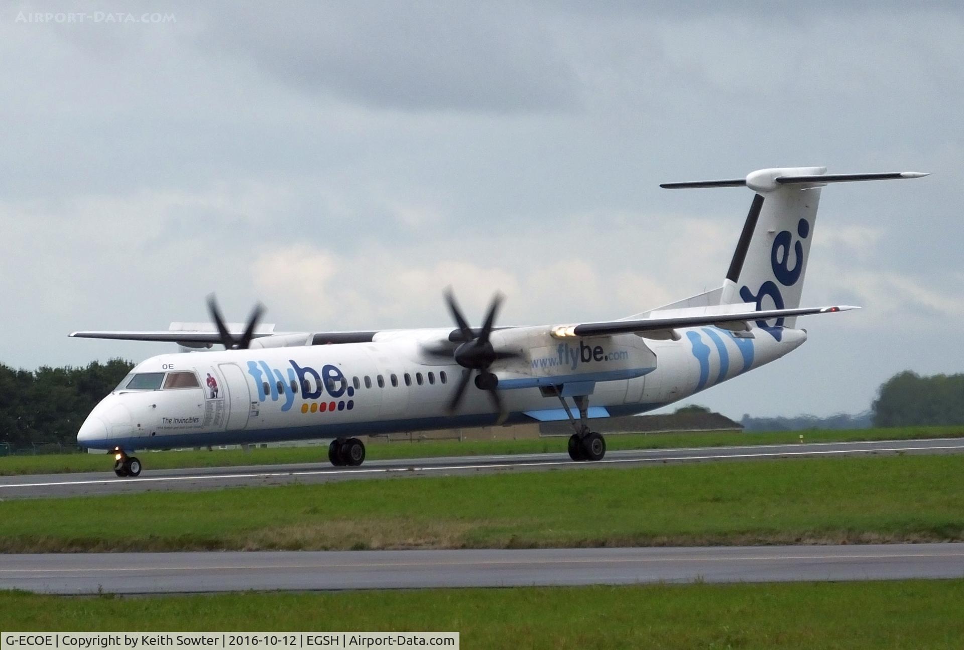 G-ECOE, 2008 De Havilland Canada DHC-8-402Q Dash 8 C/N 4212, Flybe old colours