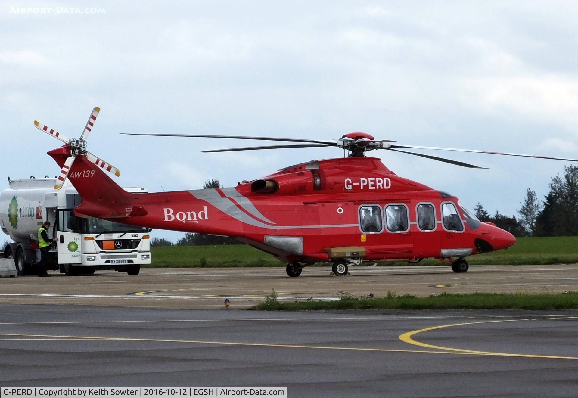 G-PERD, 2012 AgustaWestland AW-139 C/N 41270, Awaiting its next flight