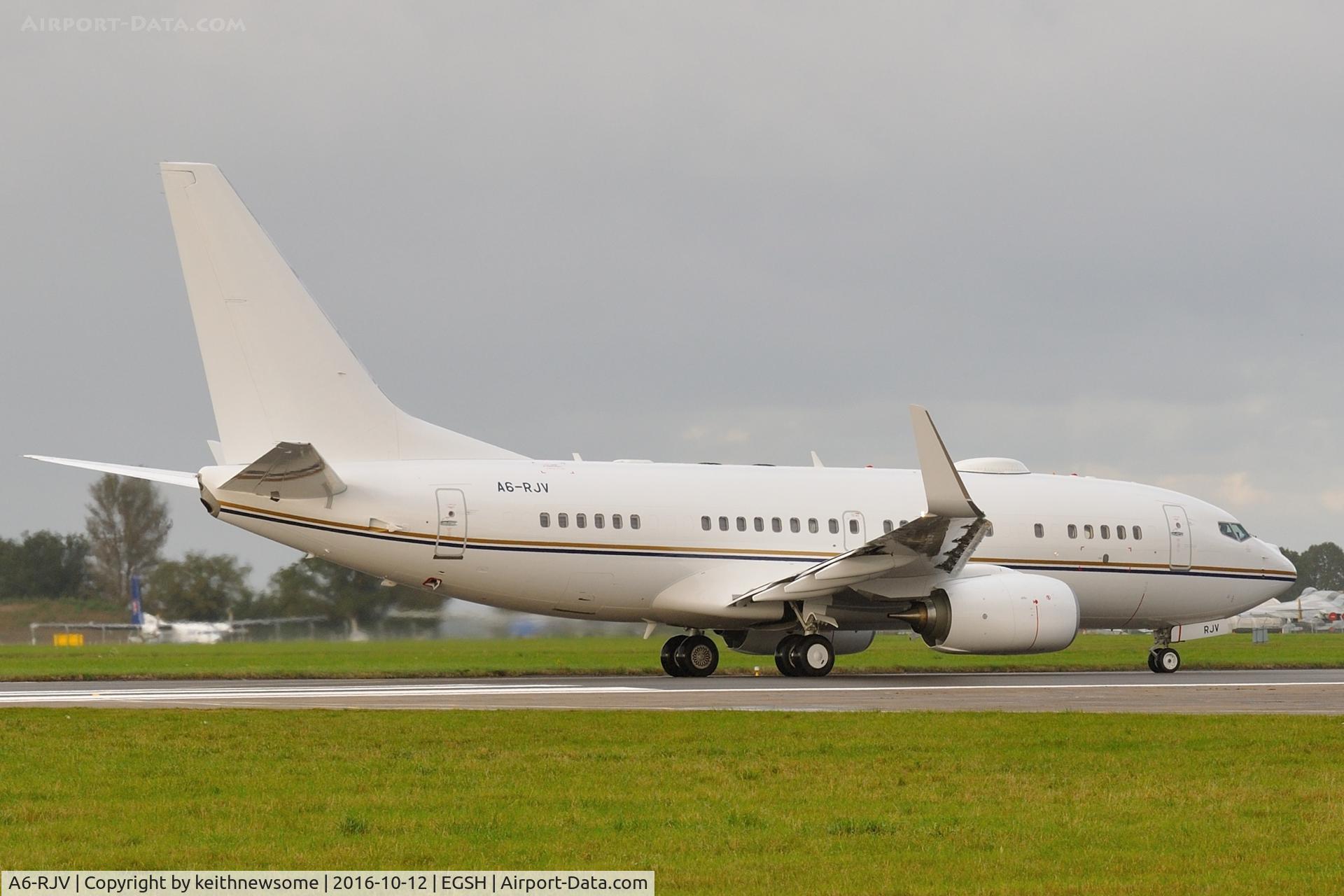 A6-RJV, Boeing 737-77W BBJ C/N 62467/5564, Leaving for air test.