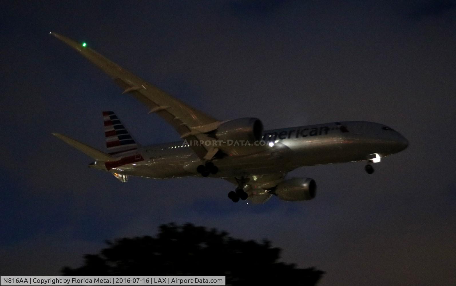 N816AA, 2016 Boeing 787-8 Dreamliner Dreamliner C/N 40634, American