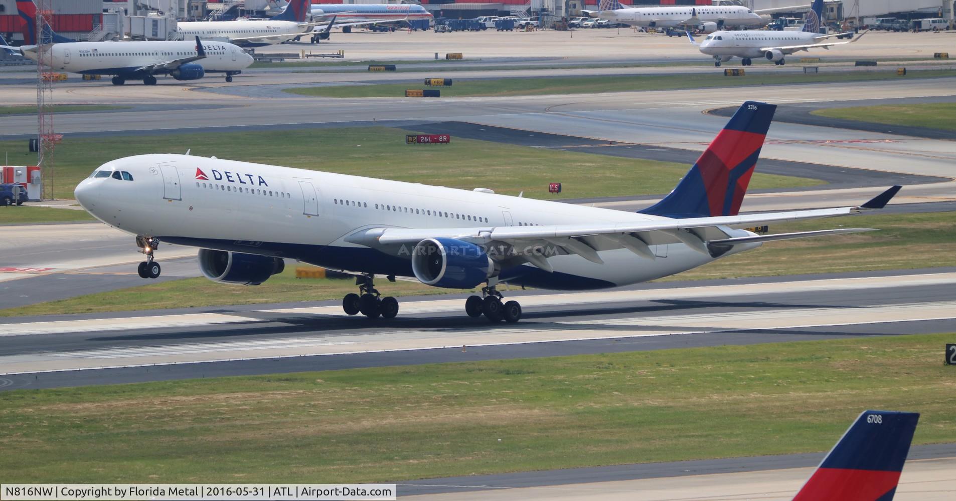 N816NW, 2007 Airbus A330-323X C/N 0827, Delta