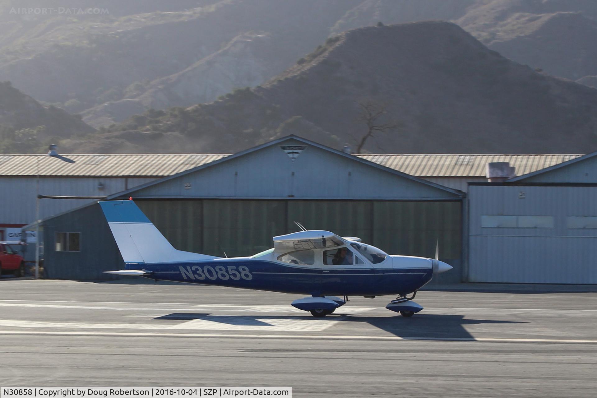 N30858, 1970 Cessna 177B Cardinal C/N 17701509, 1970 Cessna 177B CARDINAL, Lycoming O&VO-360 180 Hp, cantilever wings, takeoff roll Rwy 22