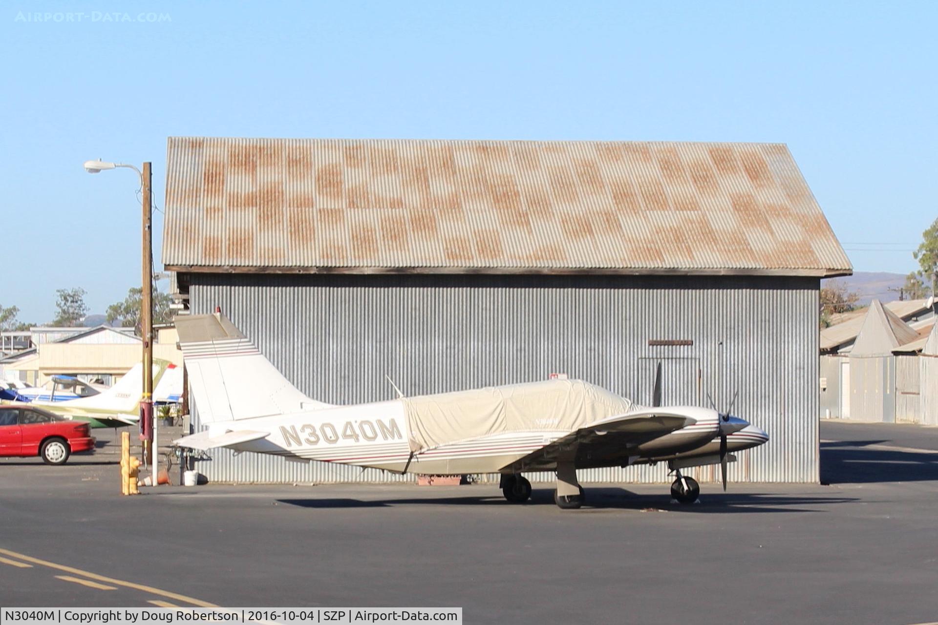 N3040M, 1979 Piper PA-34-200T Seneca II C/N 34-7970105, 1979 Piper PA-34-200T SENECA II, two Continental TSIO-360-E turbo-changed and counter-rotating 200 Hp engines