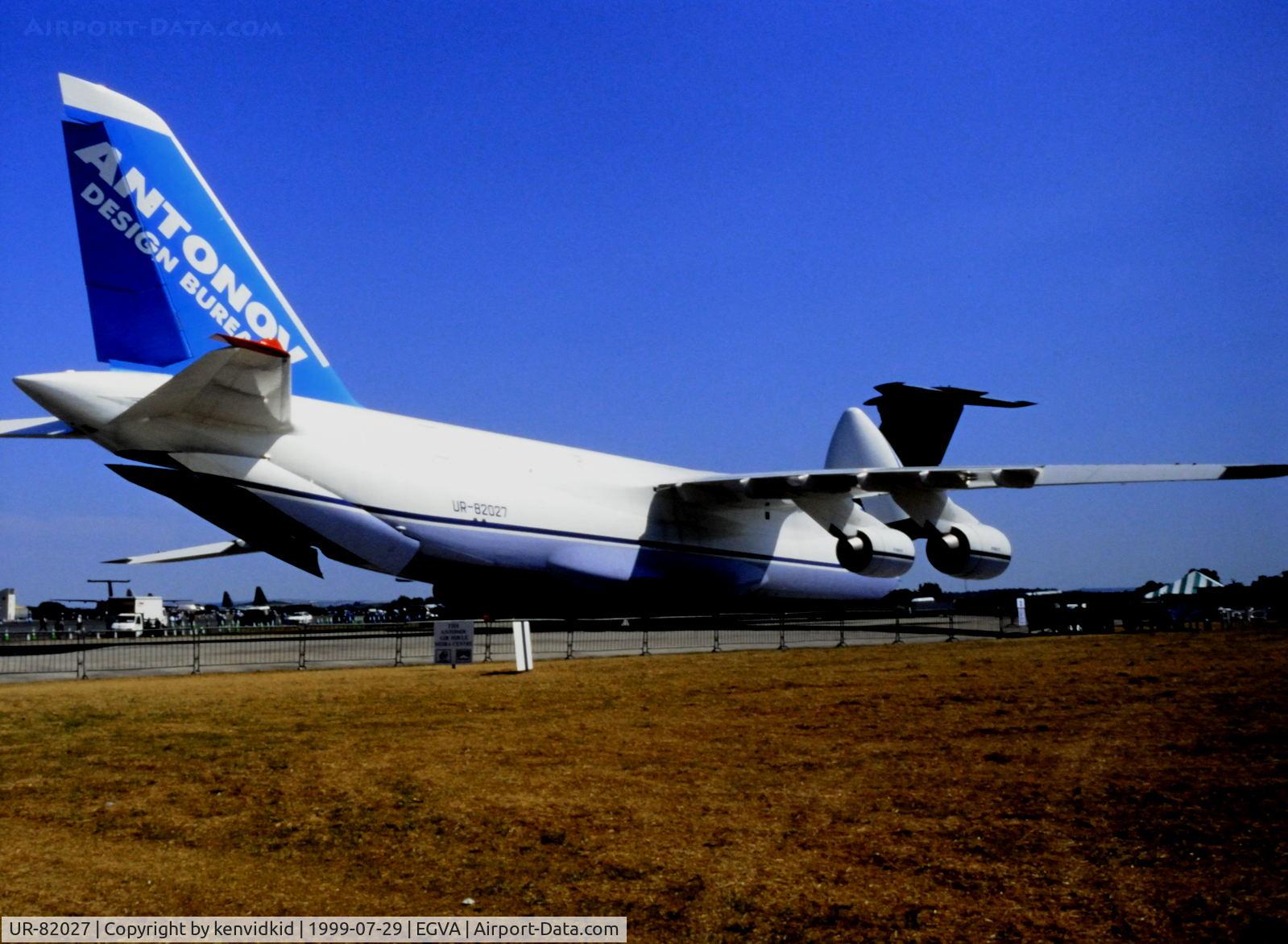 UR-82027, 1990 Antonov An-124-100 Ruslan C/N 19530502288, On static display at the 1999 RIAT.