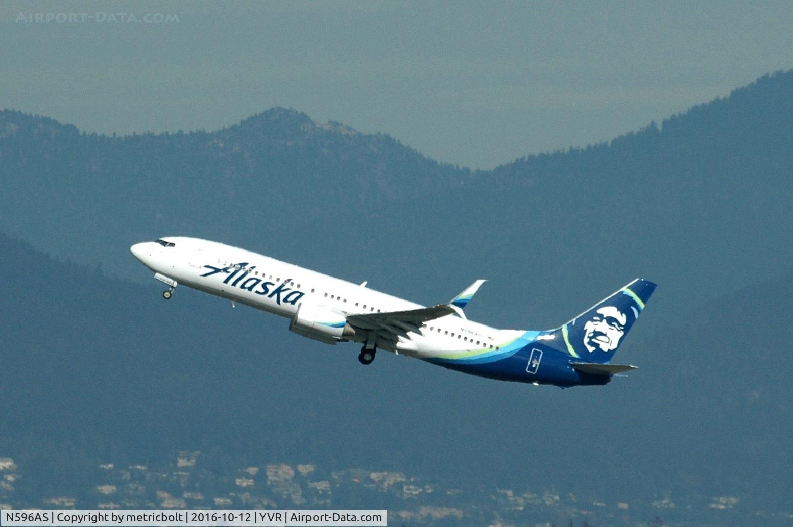 N596AS, 2008 Boeing 737-890 C/N 35688, AS702