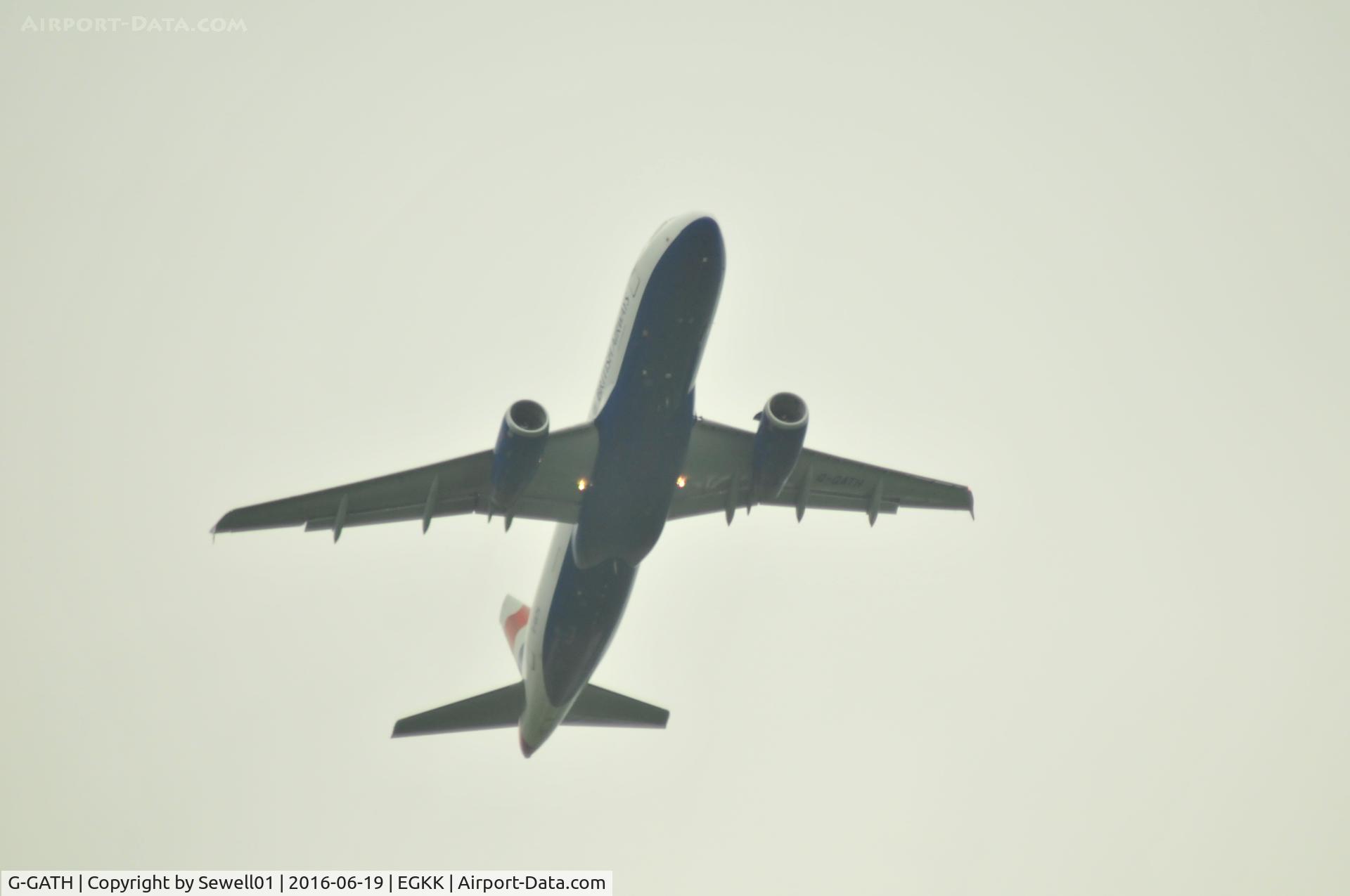 G-GATH, 2001 Airbus A320-233 C/N 1482, Departing LGW