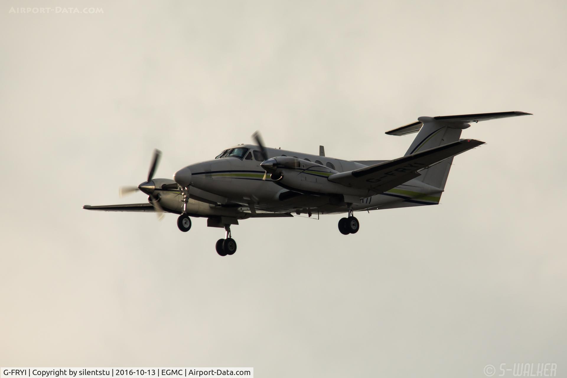 G-FRYI, 1976 Beech 200 Super King Air C/N BB-210, training at Southend