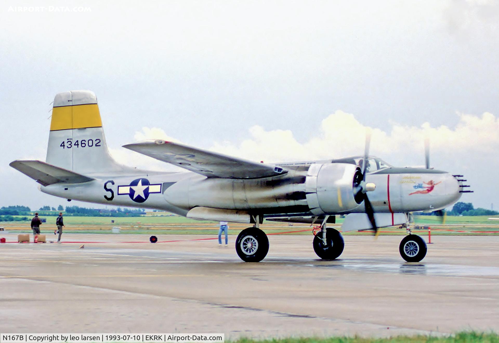 N167B, 1944 Douglas A-26B Invader C/N 27881, Roskilde Air Show 10.7.93