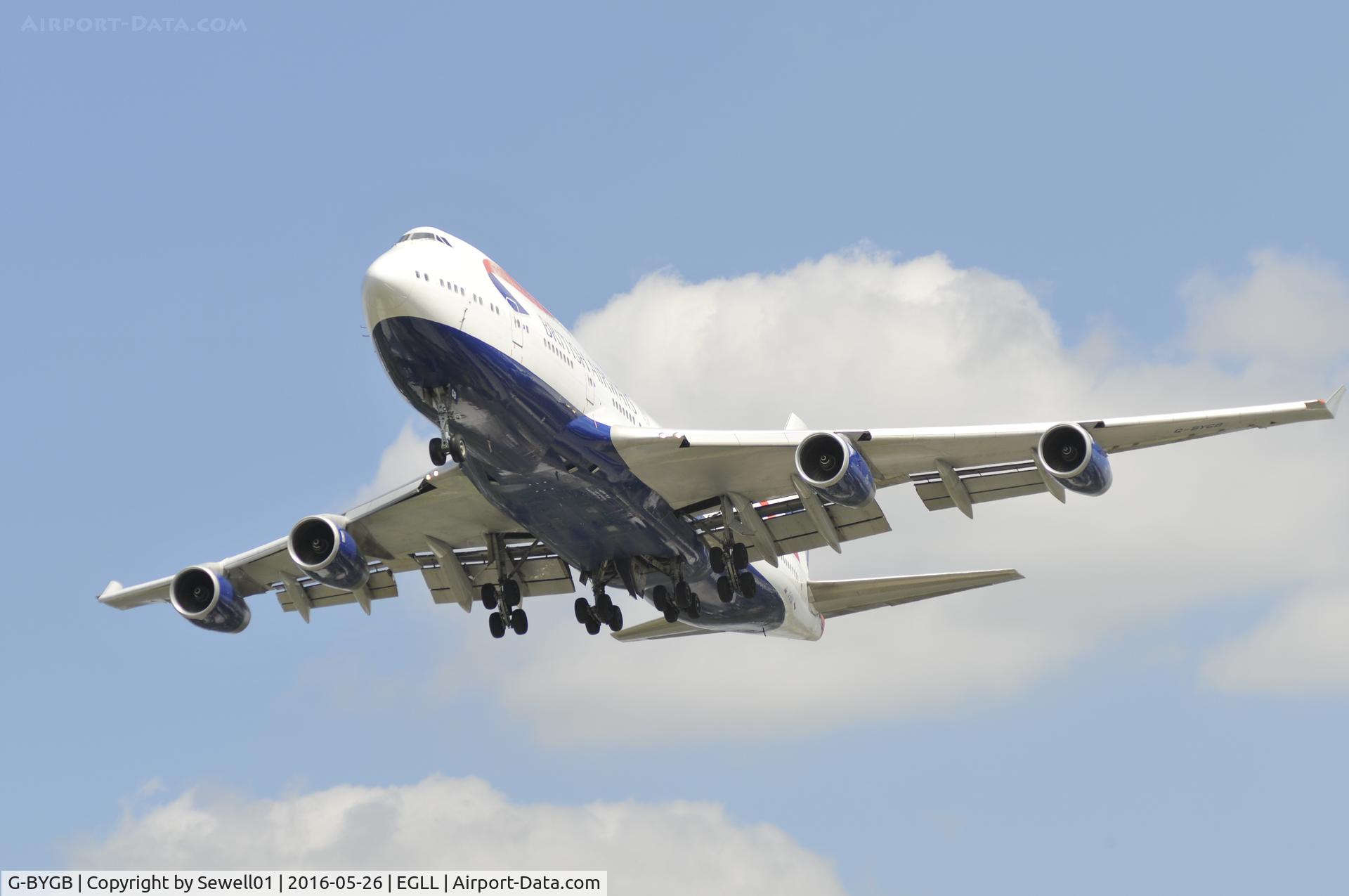 G-BYGB, 1999 Boeing 747-436 C/N 28856, Arriving at LHR