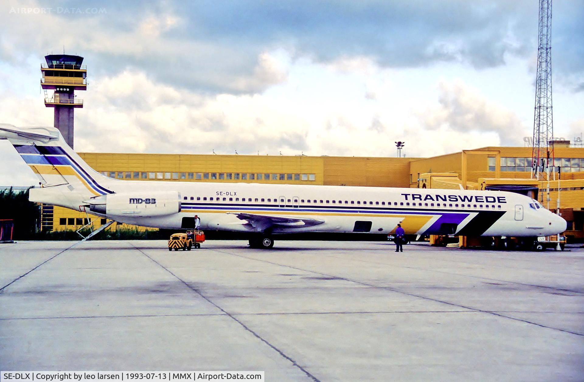 SE-DLX, 1993 McDonnell Douglas MD-83 (DC-9-83) C/N 49966, Malmoe 13.7.93