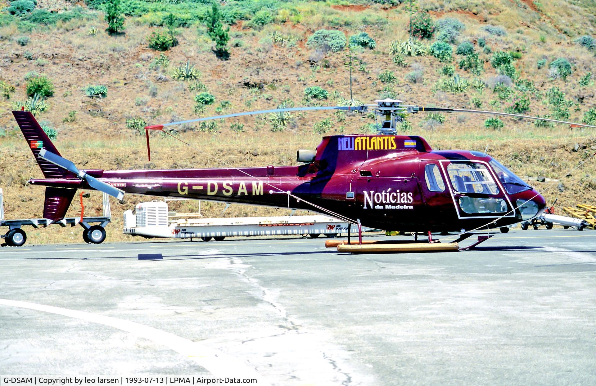 G-DSAM, 1983 Aerospatiale AS-350B Ecureuil C/N 1730, FNC 13.7.93