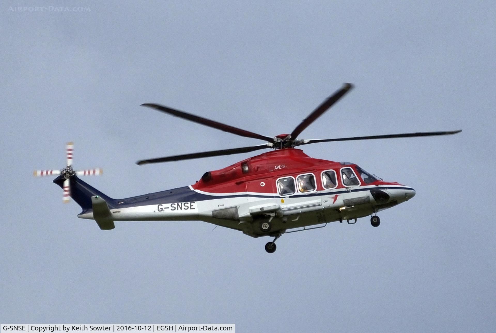 G-SNSE, 2014 AgustaWestland AW-139 C/N 31561, Returning to land