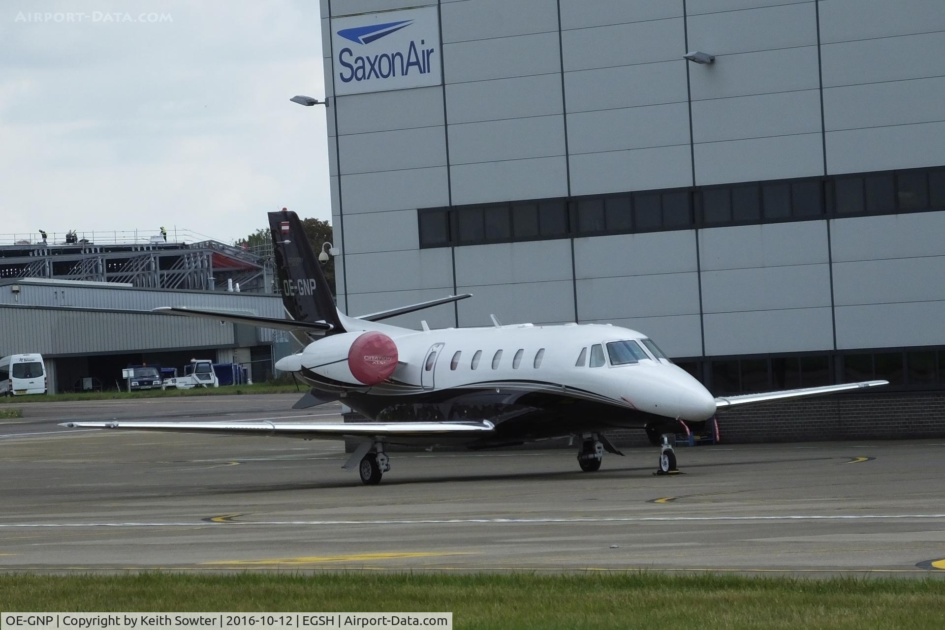 OE-GNP, 2009 Cessna 560 Citation XLS+ C/N 560-6017, Parked on the Saxon Ramp