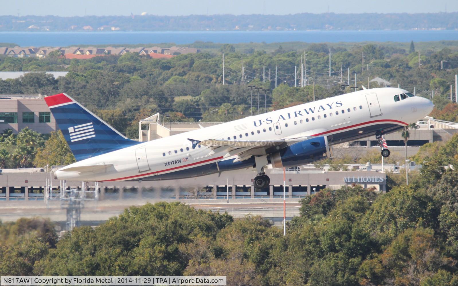 N817AW, 2000 Airbus A319-132 C/N 1373, USAirways