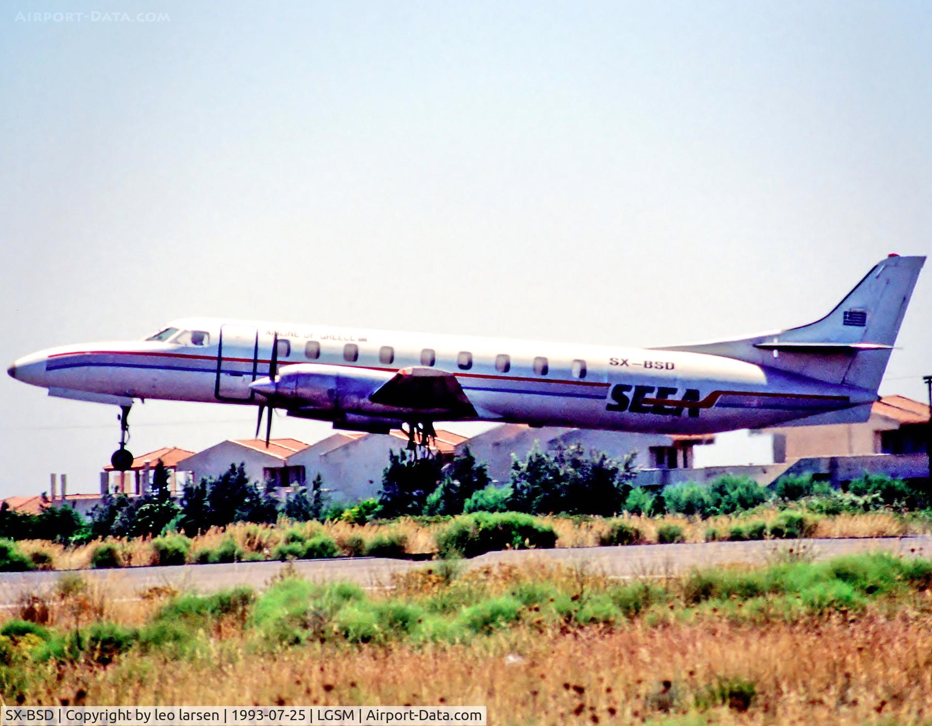 SX-BSD, 1978 Swearingen SA-226TC Metro II C/N TC-264, Samos 25.7.93