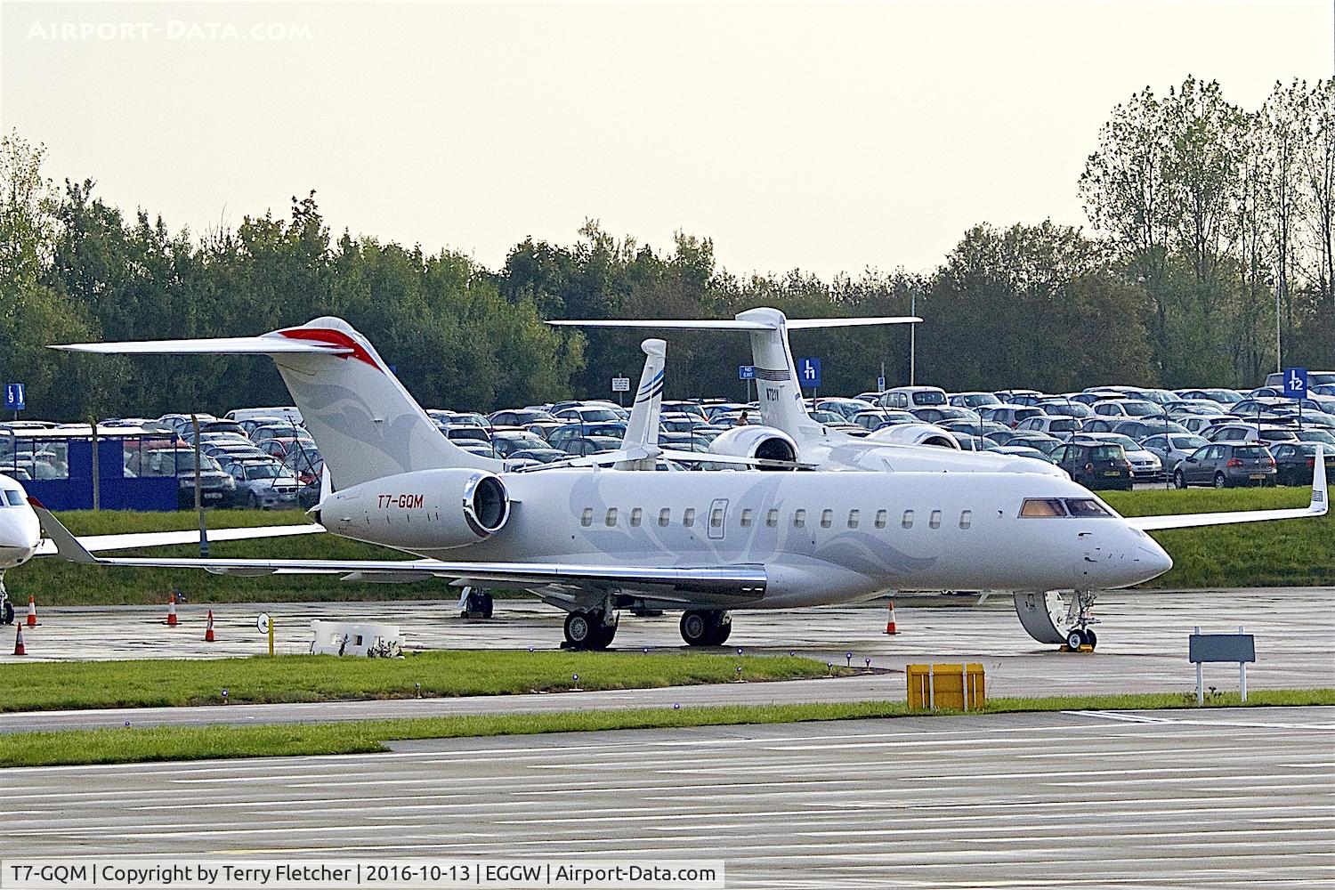 T7-GQM, 2006 Bombardier BD-700-1A10 Global Express C/N 9189, 2006 Bombardier BD-700-1A10 Global Express, c/n: 9189 at Luton