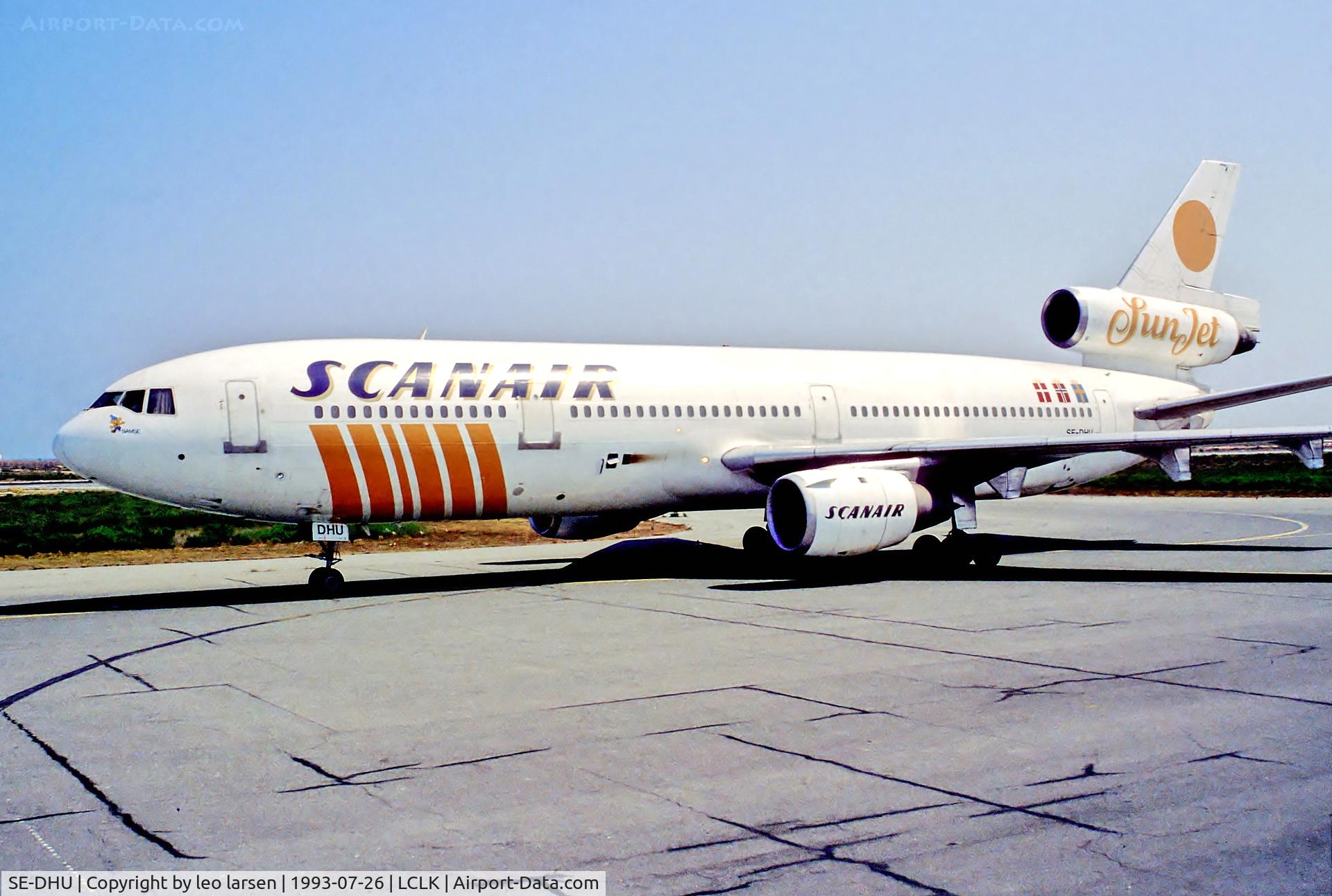 SE-DHU, 1980 McDonnell Douglas DC-10-10 C/N 47832, Larnaca 26.7.93