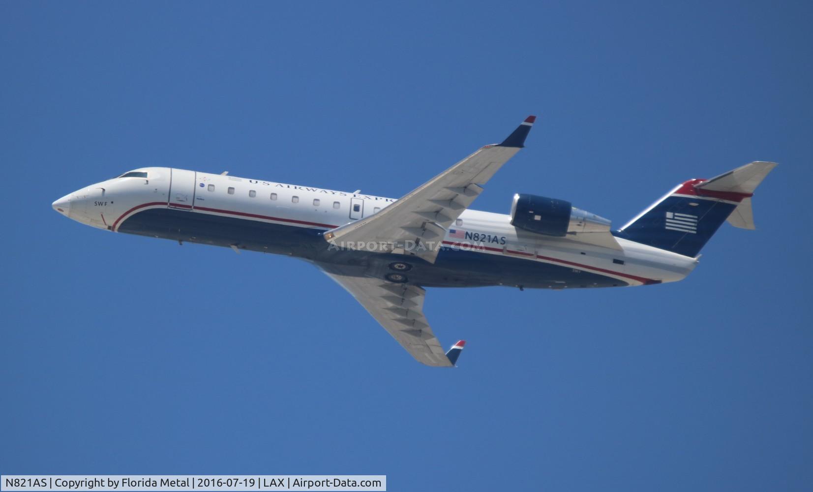 N821AS, 1997 Canadair CRJ-200LR (CL-600-2B19) C/N 7194, USAirways