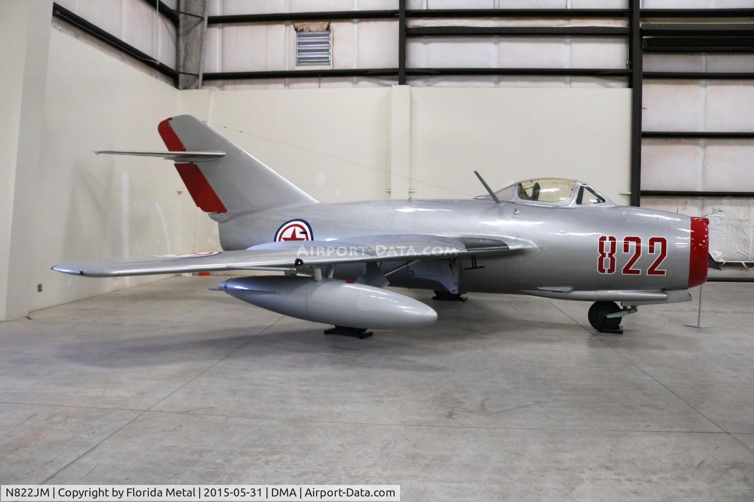 N822JM, Mikoyan-Gurevich MiG-15bis C/N 1B00822, Mig-15