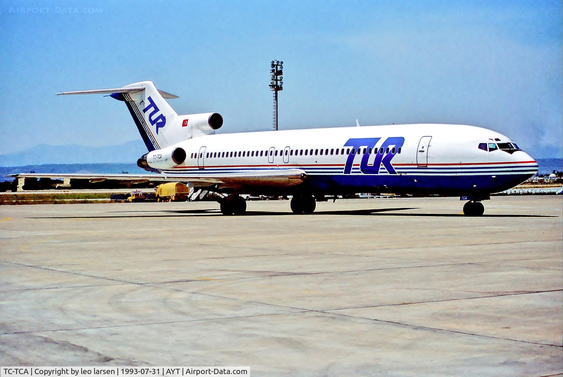 TC-TCA, 1975 Boeing 727-230 C/N 21113, Antalya 31.7.93