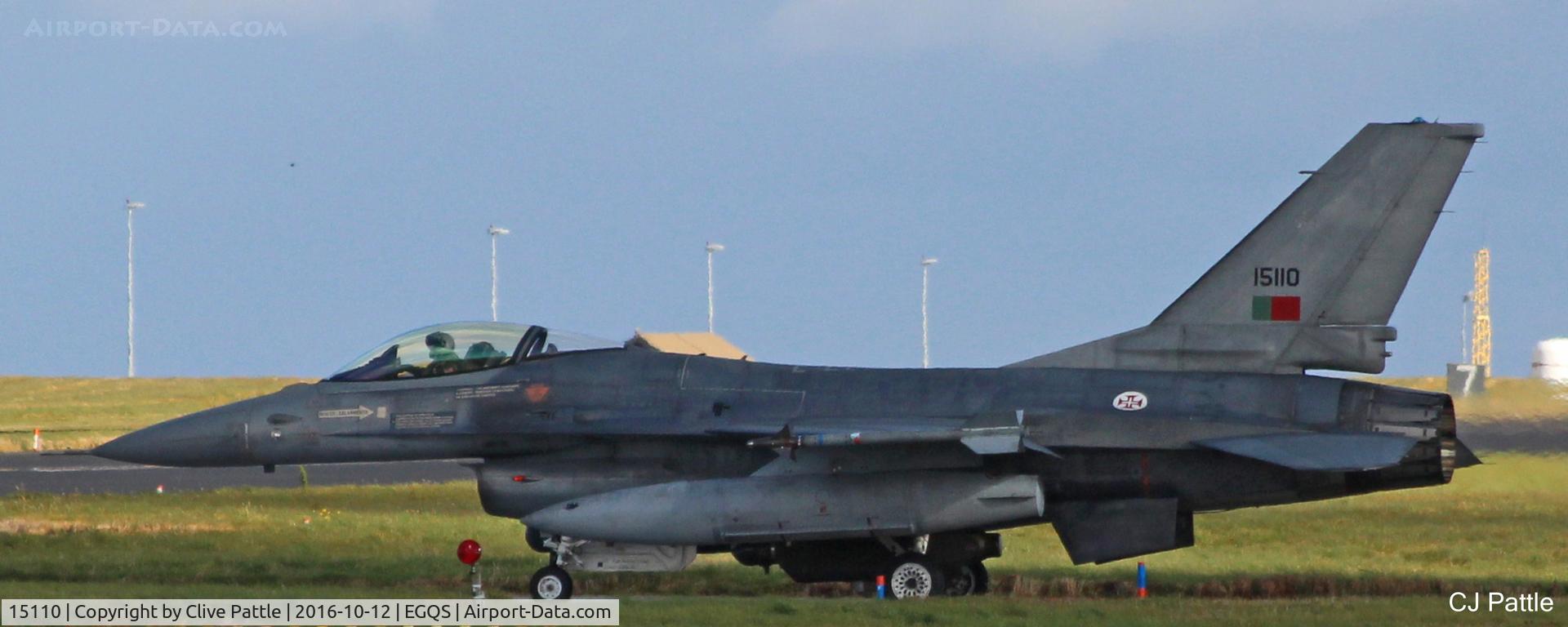 15110, General Dynamics F-16AM Fighting Falcon C/N AA-10, In action at RAF Lossiemouth EGQS during Exercise Joint Warrior 16-2