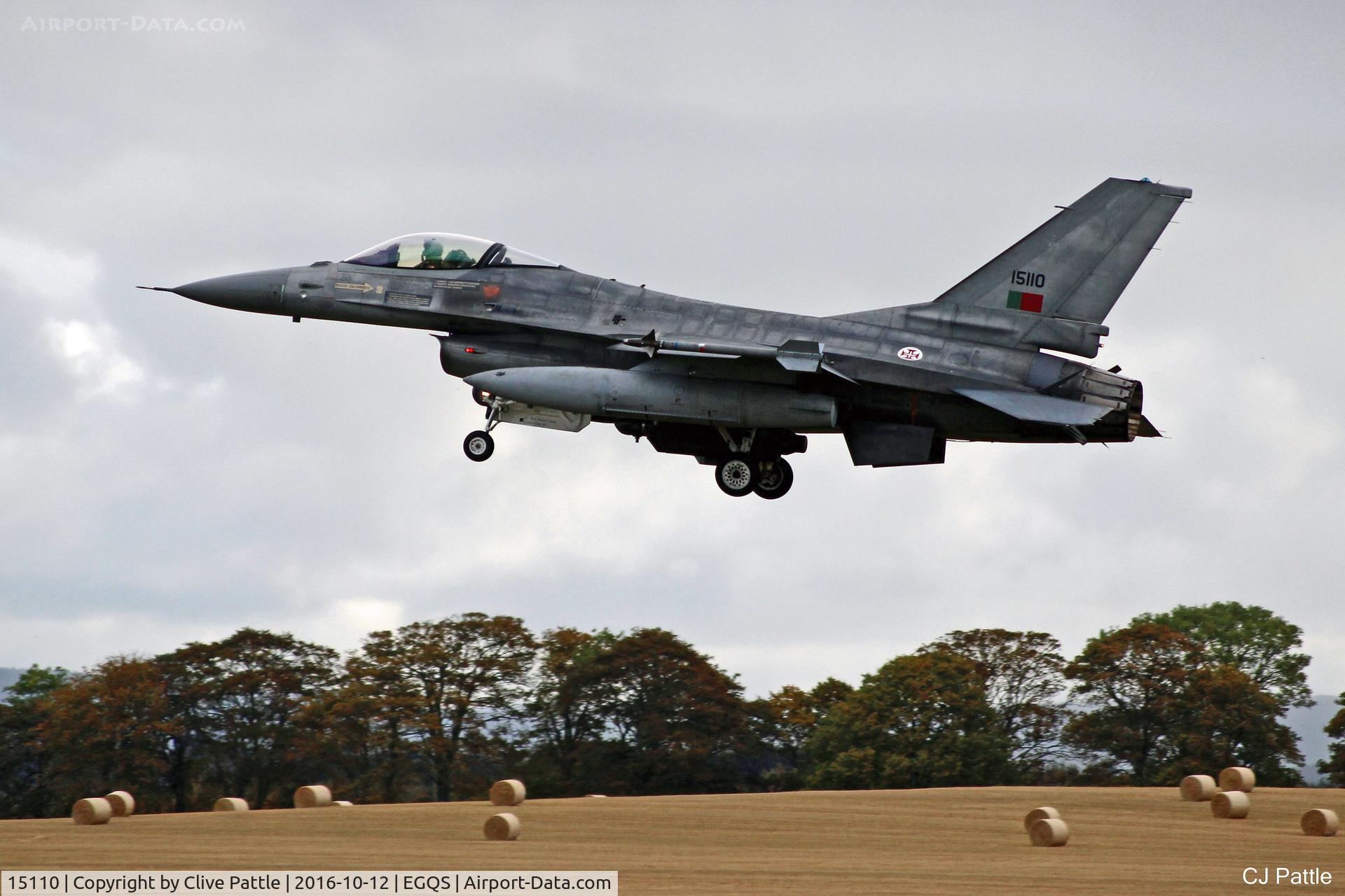 15110, General Dynamics F-16AM Fighting Falcon C/N AA-10, In action at RAF Lossiemouth EGQS during Exercise Joint Warrior 16-2