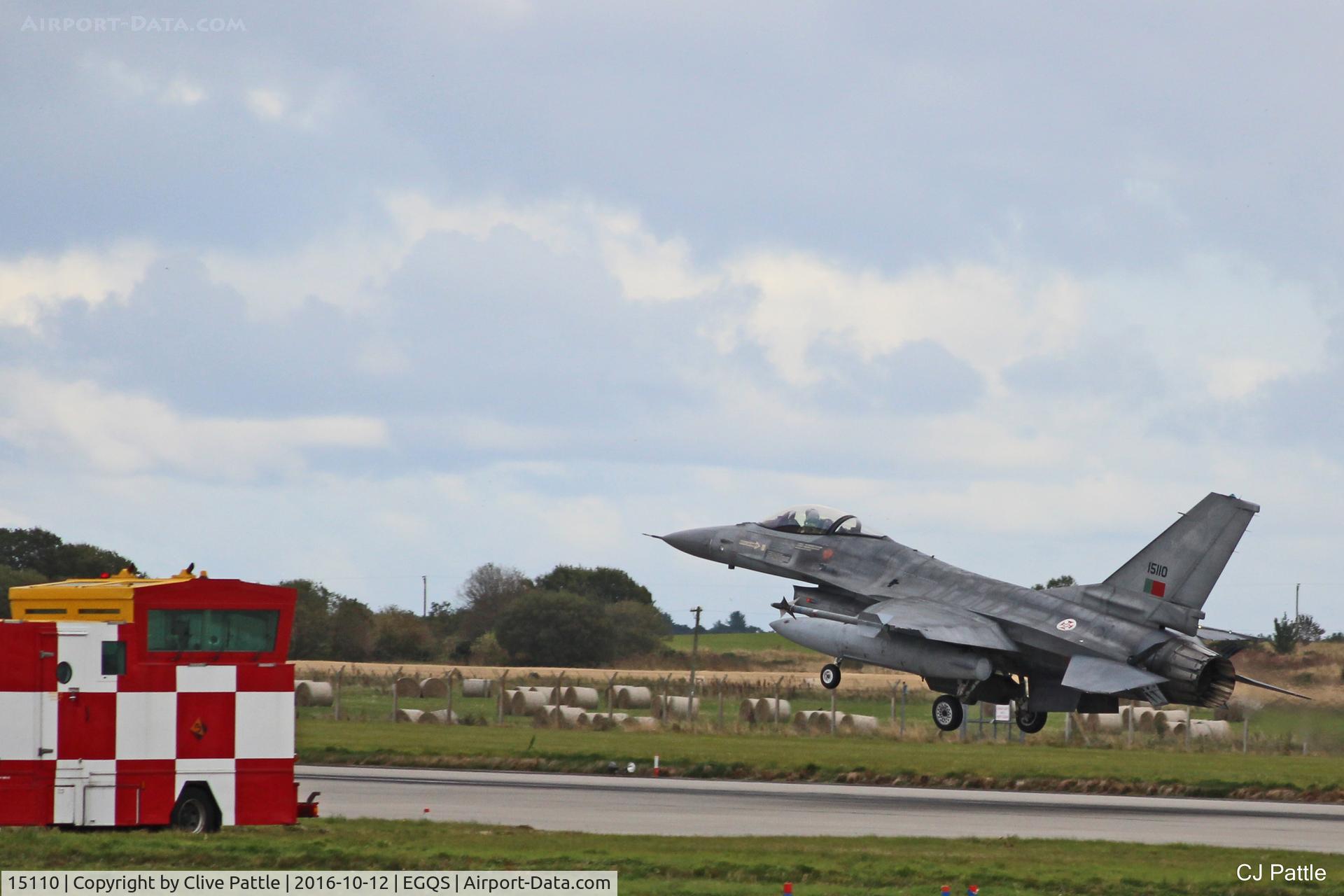 15110, General Dynamics F-16AM Fighting Falcon C/N AA-10, In action at RAF Lossiemouth EGQS during Exercise Joint Warrior 16-2