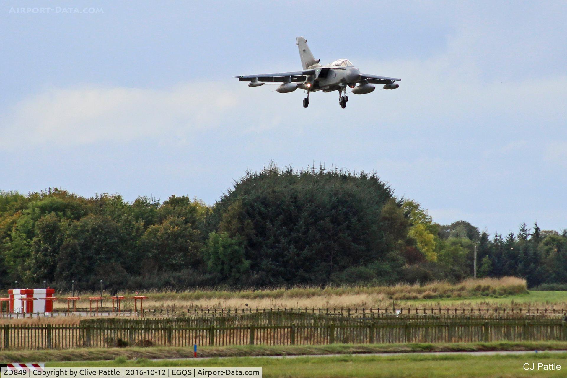 ZD849, 1985 Panavia Tornado GR.4 C/N 444/BS147/3202, In action during Exercise Joint Warrior 16-2 at RAF Lossiemouth EGQS