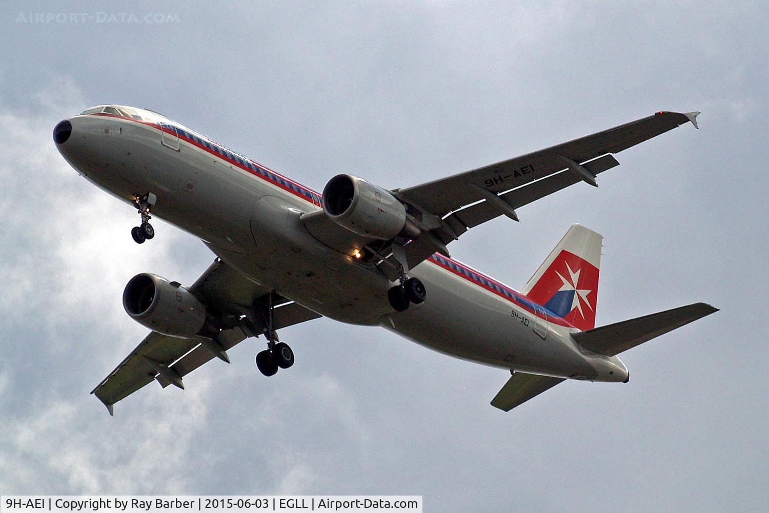 9H-AEI, 2004 Airbus A320-214 C/N 2189, Airbus A320-214 [2189] (Air Malta) Home~G 03/06/2015. On approach 27R.