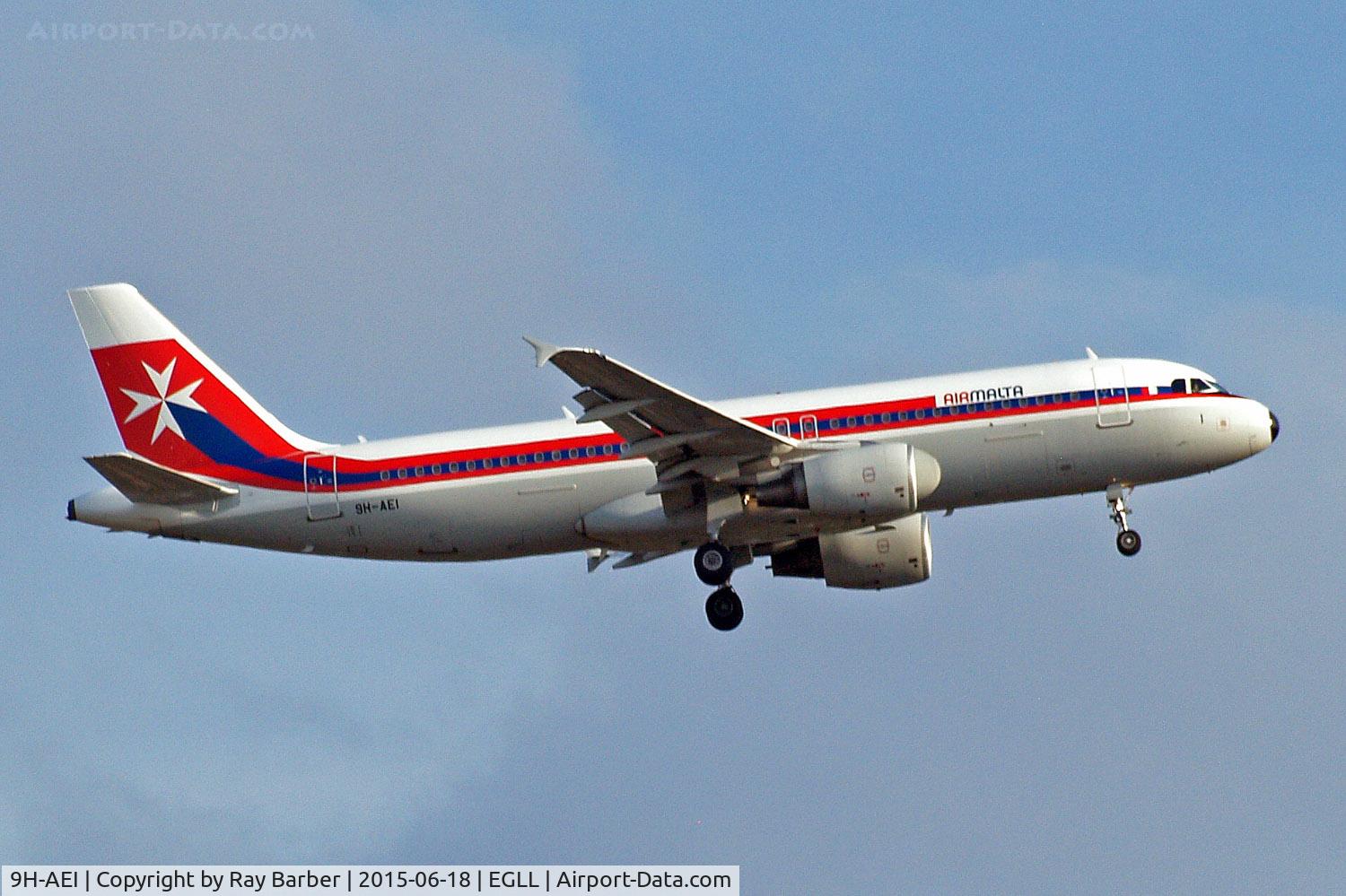 9H-AEI, 2004 Airbus A320-214 C/N 2189, Airbus A320-214 [2189] (Air Malta) Home~G 18/06/2015. On approach 27L.