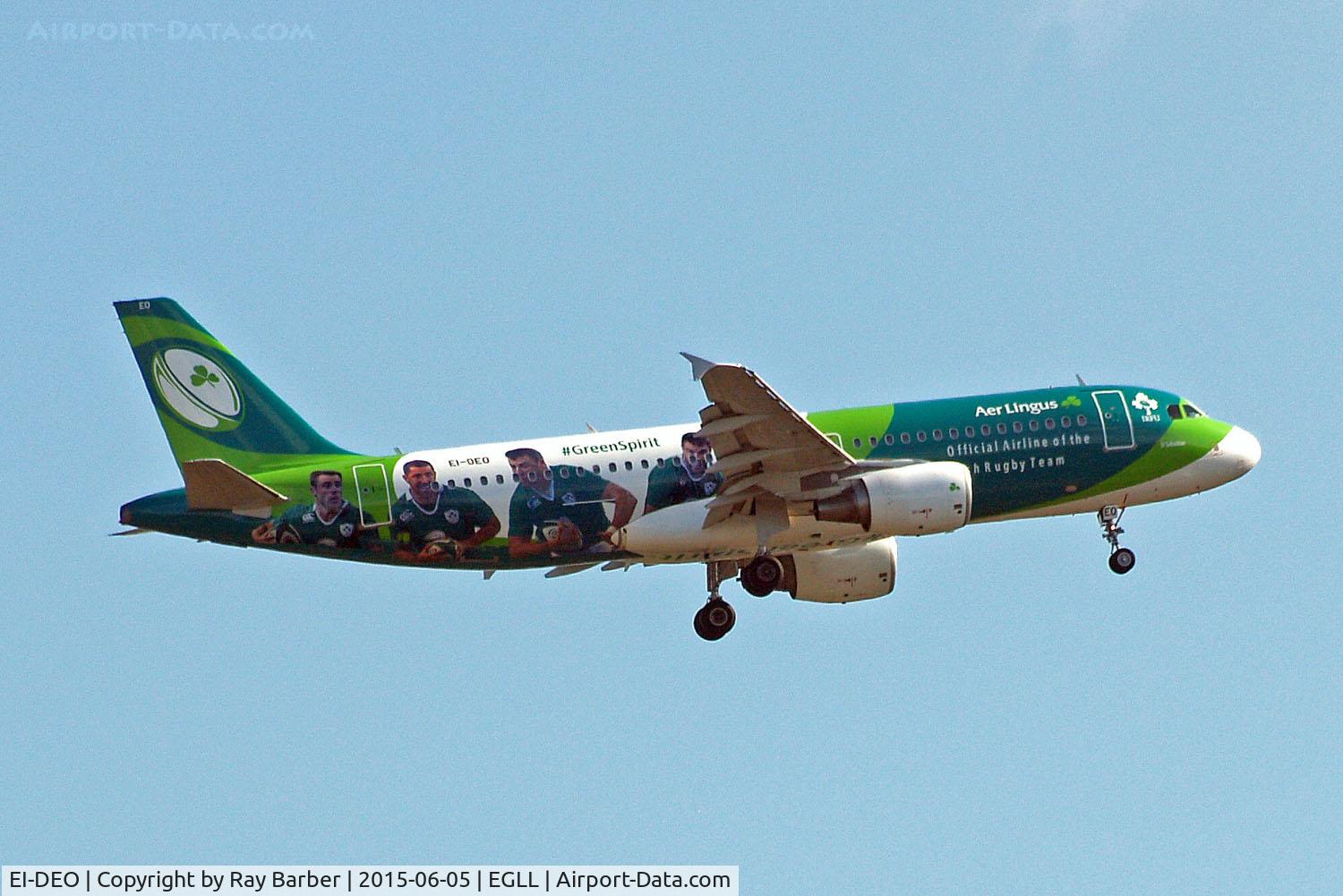 EI-DEO, 2005 Airbus A320-214 C/N 2486, Airbus A320-214 [2486] (Aer Lingus) Home~G 05/06/2015. On approach 27L