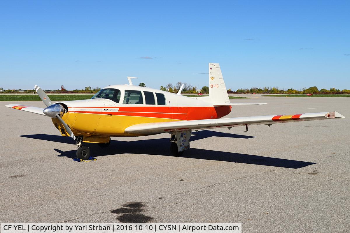 CF-YEL, 1969 Mooney M-20G Statesman C/N 690018, Seen at the CYSN airport.