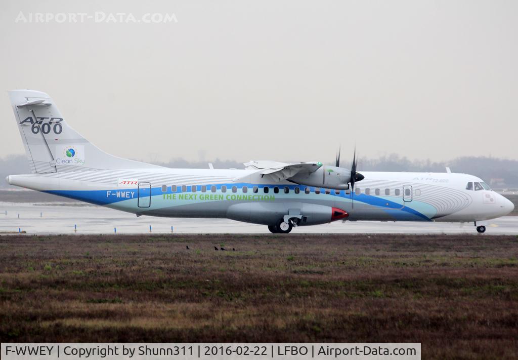 F-WWEY, 1988 ATR 72-201 C/N 098, C/n 0098 - ATR72 prototype with additional 'CleanSky / The Next Green Connexion' titles