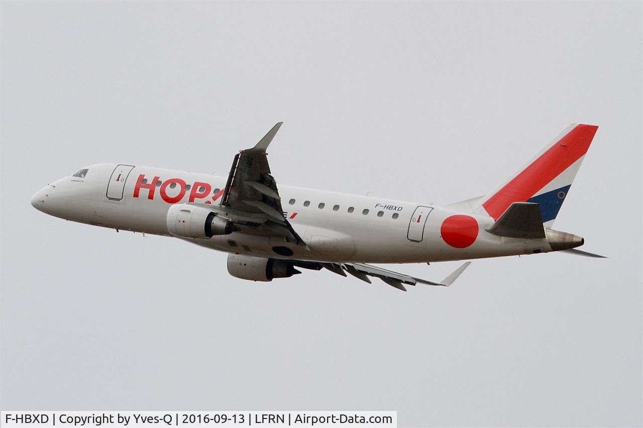 F-HBXD, 2009 Embraer 170ST (ERJ-170-100ST) C/N 17000281, Embraer ERJ-170ST, Take off rwy 28, Rennes-St Jacques  airport (LFRN-RNS)